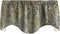 Window Treatments Valance Curtains, Brown Blue Paisley Swag Short Curtain Rod Pocket Lined 53"x18"