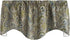 Window Treatments Valance Curtains, Brown Blue Paisley Swag Short Curtain Rod Pocket Lined 53"x18"