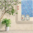 DUOFIRE Stained Glass Window Film, Color Flower Pattern, Decorative Glass Film, No Glue, 17.7in. x 78.7in.