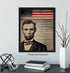 Govivo Abraham Lincoln Historic Quote Wall Decor Art Print, American Patriotic President, Unframed Artwork