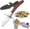 Oyster Knife Shucking Kit, Comfort Wood-handle Oyster Shucking Knife, Sturdy Sharpness with Cut-resistant Glove (M)