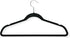 Honey-Can-Do Thin Non-Slip Velvet Hangers, Black, 50-Pack