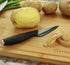 Cestari Charcuterie Board Accessories - 3 Inch Ceramic Paring Knife with Sheath, Black Mirror Finish Blade