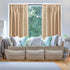 MRTREES Taupe Short Sheer Curtains - 45 inches Long Kitchen Curtains for Small Window Voile Bathroom Treatment Set