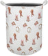 HKTZM Western Rodeo Bow Cowgirl Laundry Basket, Toybox for Girls Room, Western Laundry