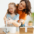 WOHUGEKOKO Countertop, Acacia Wood Paper Towel Dispenser Paper Towel Holder for Bathroom Kitchen Napkin Holder Folded