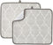 FRESHMINT Dish Drying Mats - 2 Pack 18"x16" Absorbent Reversible Kitchen Countertop Protector