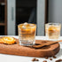 BCnmviku 2oz Espresso Shot Glasses Measuring Cup Liquid Heavy Glass for Baristas (2 pack)
