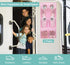 KIMBORA 2 Packs Narrow Kids Over the Door/Wall Shoe Organizer Small Baby Hanging Shoe Rack for Closet with Clear Mesh Pocket Shoe Storage for Toddler Girl Bedroom, Bathroom, RV, Pantry, Camping (Pink) by KIMBORA