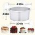 HomeMall 4 Inch Aluminum Round Cake Pan, 8 Pieces Non-stick Mini Cake Baking Pan - Layer Baking Round Cake Pans Set for Home Kitchen DIY Baking Tools Supplies by HomeMall