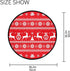 Christmas Boho Round Rug Christmas Tree and Deer Round Area Rug Merry Christmas Rug for Bedroom Living Room Study Playing,Non-Slip Floor Mat Carpet Home Decor Rugs, 3'Diameter