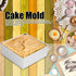 Square Cake Pan, 8.7inch Aluminum Baking Pan with Removable Bottom, Square Cheesecake Mold Bakeware