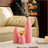 Mdaolv Matte Pink Vase Set of 3 - Modern Boho Aesthetic Bud Ceramic