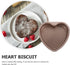BESTOYARD 6 Inch Heart Cake Pan, Stainless Steel Non-Stick Cheesecake Baking Mold with Removable Bottom for Weddings