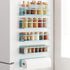 4 Pack Magnetic Spice Rack For Refrigerator, Space Saving Magnetic Shelf For Fridge Blue With Magnetic Paper Towel