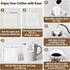 CARGEN Portable Coffee Filter Paper Bag, Disposable Hanging Ear Side Drip Coffee Filters Bag (50PCS)