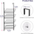 4 SWTYMIKI Over the Door Shoe Organizer - Adjustable Tier Hanging Shoe Rack Organizer, Metal Heavy Duty Behind Door