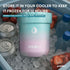 Frozen Ice Cream Pint Cooler, Fits All Standard Ice Cream Pints, Vacuum Insulated Stainless Steel, Leakproof Lid