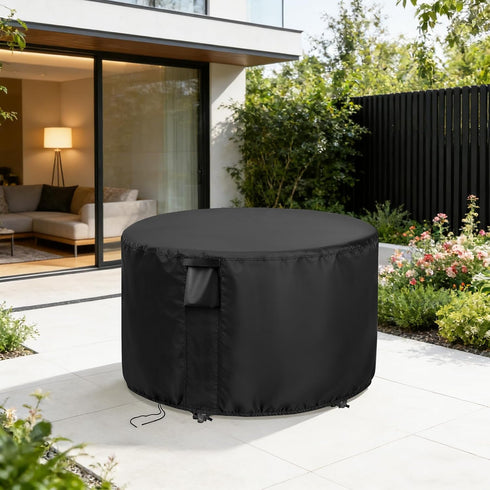 36 Inch 36 28 Inch Patio Furniture Covers Round, Outdoor Round Dinner Table Cover Waterproof, Rounds Patio Coffee Table