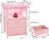 2 Fixwal Night Stand with Charging Station, LED Nightstand with U-S-B Ports and Outlets, Fabric Storage Drawers with PU