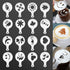 Stainless Steel Milk Frothing Pitcher 20oz/600ml - Milk Jug Cup for Cappuccino Coffee Stencils, Latte Art with 16
