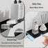 Set 2, 30CM, HNVNER Metal Floating Shelves of Length Black Wall Shelf for Bathroom, Display Shelves for Wall Decorative