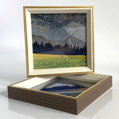 5x5 2 Pack 5 5 5x5) Picture Frame - Rustic Square Photo Frame - Small Gold Picture Frame for Pet Dog or Cat, Wall