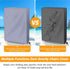 Naiveroo 43"x28"Gray Zero Gravity Folding Chair Cover with Storage Bag, Outdoor Lawn Patio Garden Chair Covers