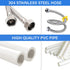 Set 304 Complete Pipeline Automatic Chicken Waterer System with PVC Pipeline and Stainless Steel Hose, Chicken Water
