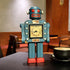 Robot Automatons Vintage Clock Bot Craft Cartoon Droid Model for Desktop Home