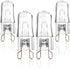Belleone W10709921 Light Bulb - 120V 25W Halogen Fit for Whirlpool Microwave, KitchenAid, Maytag, Jenn-Air, 4 Pack