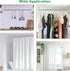 10 Inch Ceiling Curtain Rod Brackets - Heavy Duty Holder for 1 Inch Drape Poles, 2 Pack, Silver.