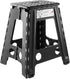 Casafield 18" Folding Step Stool with Handle, Black - Portable Collapsible Small