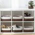 Small Storage Baskets for Shelves, Fabric Storage Baskets for Closet, Rectangular Collapsible Organizing Baskets