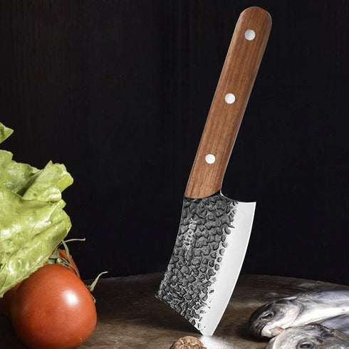 Kitory 5'' Professional Kitchen Cleaver Knife with Anti-Slip Handle for Meat, Vegetables, Bread & Bone
