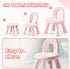 1-3, KidBloom Toddler Chair, Sturdy Anti-Tip Kids Chair, Lightweight Small Plastic Child Chair for Toddlers Rainbow