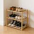 Small Shoe Rack, Multipurpose 3 Tier Shoe Organizers RackSmall Bamboo Shelfs for