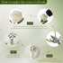 Tifuly White Roses Artificial Flowers, 12 pcs Realistic Single Long Stem Fake Silk Roses Bouquet for Home Wedding Decor