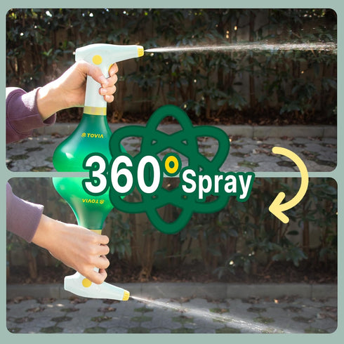 1 T TOVIA: Garden Sprayer Liter USB-C Battery Spray Bottle Powered Electric, Rechargeable, Portable Garden Plant Mister