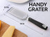 Zulay Kitchen Professional Cheese Grater, Stainless Steel, Durable Rust-Proof Metal Lemon Zester Grater, Black Handheld