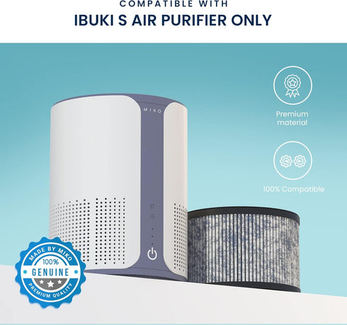 MIKO HEPA Air Filter Replacement for Ibuki Air Purifier, Compatible with Miko H13 Air Purifier C102, 1 Pack