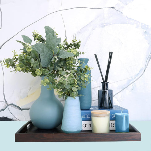 Mixed Eucalyptus Leaves Stems Bulk - Artificial Eucalyptus Leaves Sprays for Floral Wreath Garland Decoration