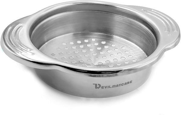 DEVILMAYCARE 2-Pack Stainless Steel Food Can Drainer Strainer, Kitchen Tools for Tuna Can Oil Press and Opener