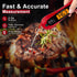 Instant Read Digital Meat Thermometer for Cooking and Baking - Accurate Food Thermometer for Ovens and Grills Red by twocorn
