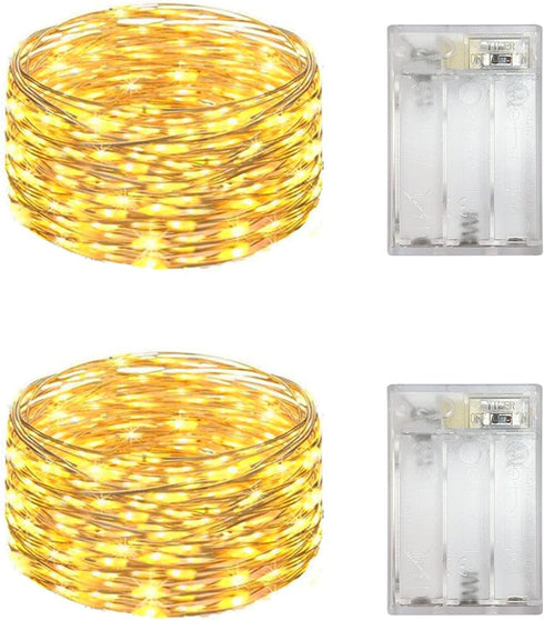 Everfit Lighting 2 Pack Battery Operated Mini Lights,Indoor Led Fairy Lights with