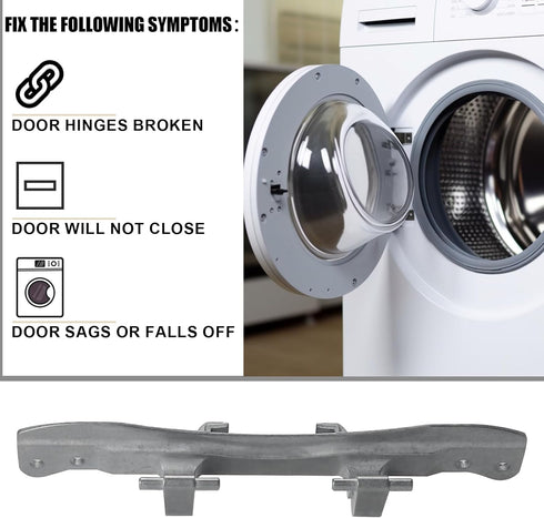 W10208415 Washer Door Hinge for Whirlpool Washing Machine and Dryer, Replaces WPW10208415 AP6017115