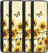 Sunflower Butterfly Fridge Handle Cover Washable Durable Refrigerator Handle Covers Set of 4 Anti-Slip Kitchen Appliance Covers Keep Your Kitchen Appliance Clean Fall Kitchen Decor Yellow by Tongluoye