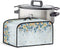 Blue Yellow Flowers Slow Cooker Dust Cover - Trendy Air Fryer Cover for Most Kitchen Appliances, Washable