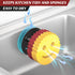 Kontoyo Sponge Holder for Kitchen Sink,Sink Caddy Organizer with Suction Cup Installation for Kitchen/Bathroom, Self