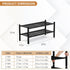 2 Closet, 27"x11"x13" 2 Tier Bamboo Shoe Rack Storage Organizer for Multifunctional Stackable Free Standing Shoe Shelf